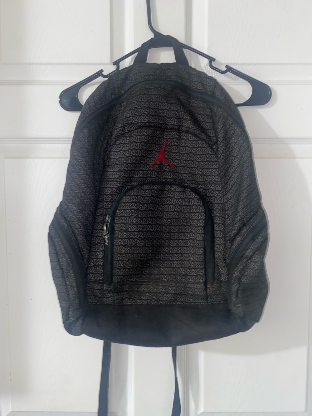 Jordan Black & Gray Backpack with Red Jumpman